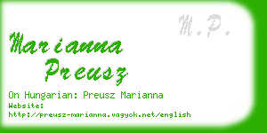 marianna preusz business card